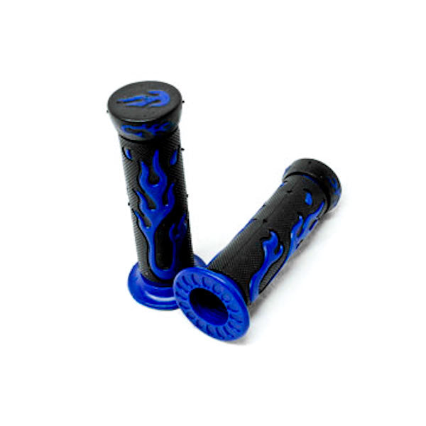 Universal ATVs & PWC Rubber Comfort Hand Grips (7/8") - Blue