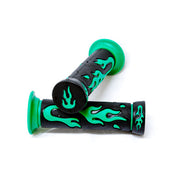 Universal ATVs & PWC Rubber Comfort Hand Grips (7/8") - Green