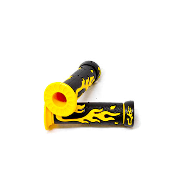 Universal ATVs & PWC Rubber Comfort Hand Grips (7/8") - Yellow