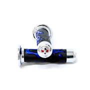 Universal ATVs & PWC Rubber Comfort Hand Grips (7/8") - Blue