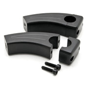 3.5" Black Motorcycle Handlebar Pullback Risers (1" Bar)
