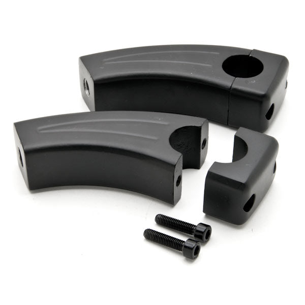 3.5" Black Motorcycle Handlebar Pullback Risers (1" Bar)