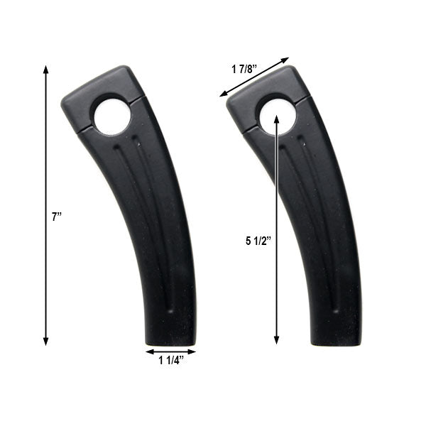 5.5" Black Motorcycle Handlebar Pullback Risers (1" Bar)
