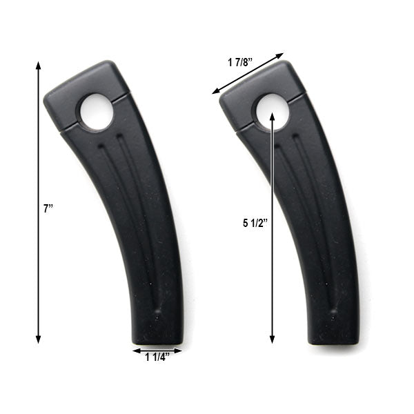 5.5" Black Motorcycle Handlebar Pullback Risers (7/8" Bar)