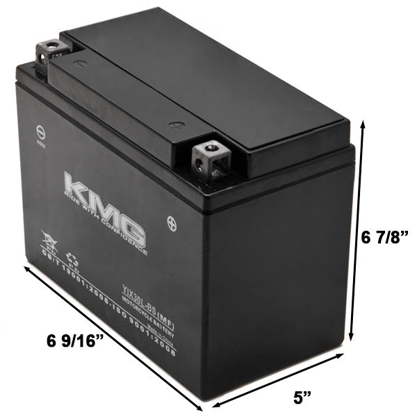 YIX30L-BS Sealed Maintenance Free Battery 12V SMF Powersport Motorcycles Scooters ATVs