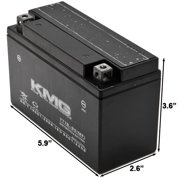 YT7B-BS Sealed Maintenance Free Battery 12V SMF Powersport Motorcycles Scooters ATVs