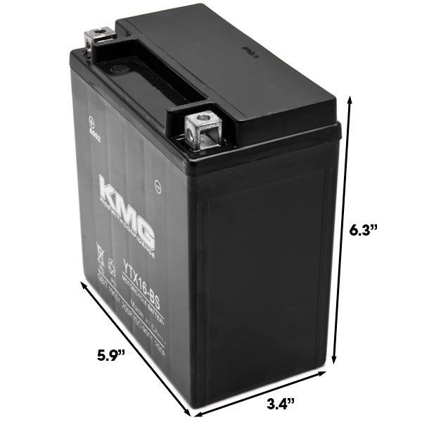 YTX16-BS Sealed Maintenance Free Battery 12V Powersport Motorcycle Scooter ATV
