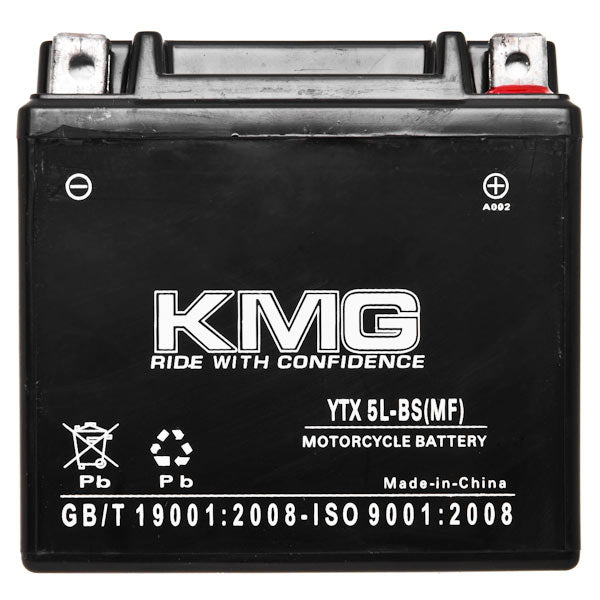 YTX5L-BS Sealed Maintenance Free Battery 12V SMF Powersport Motorcycles Scooters ATVs