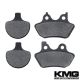 2000-2005 Harley FXSTS FXSTSi Softail Springer Front + Rear Non-Metallic Organic NAO Brake Pads Set