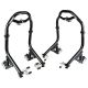 Venom Motorcycle Front & Rear Combo Wheel Lift Stands Paddock Stands with Dolly Wheels (with Brakes)