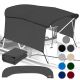 Universal 3 Bow Bimini Top Replacement Canvas & Solid Side Blocks, 91-96