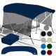 Universal 4 Bow Bimini Top Replacement Canvas & Mesh Side Blocks, 79-84