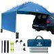 KNOX Canopy Tent with Sidewall, Compatible with Truck Tailgate, SUV, RV (Blue)