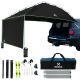 KNOX Canopy Tent with Sidewall, Compatible with Truck Tailgate, SUV, RV (Black)