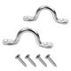 Bimini Top Pad Eye Loop, No Rust 316 Stainless Steel, Tie Down Loop 2-Pack