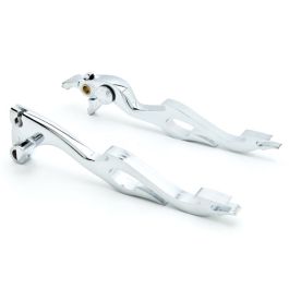 Kawasaki Chrome Brake / Clutch Flame Hand Levers - ZX6R ZX9R ZX10R ZX12R  and More! (2000-2010)